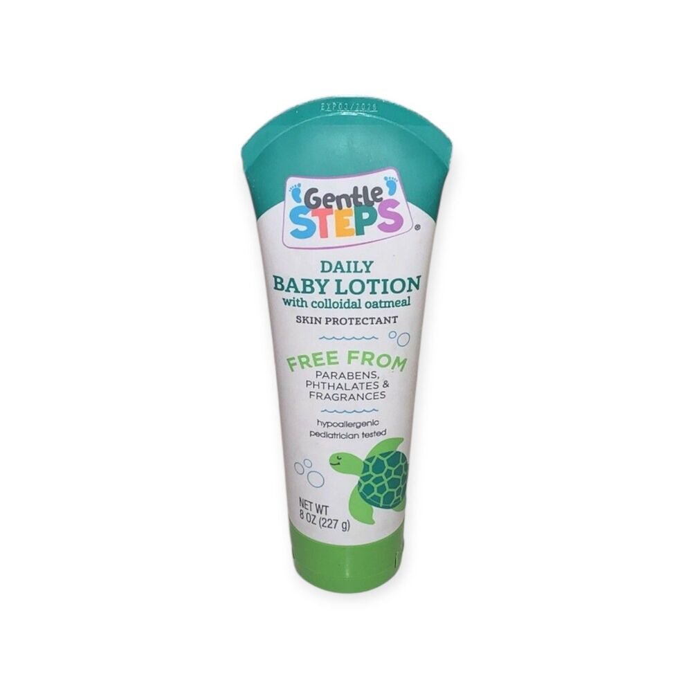 Gentle Steps Daily Baby Lotion Colloidal Oatmeal Skin Protectant 8 Ozs